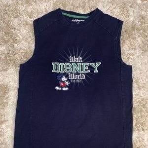 Walt Disney World Navy Blue Sleeveless Tshirt (Tank)